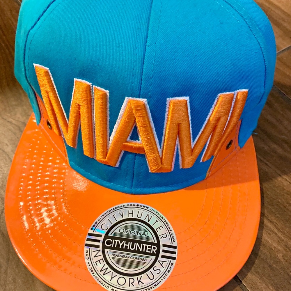 Miami Dolphins Classic Colored Fitted Snap Back With Sticker